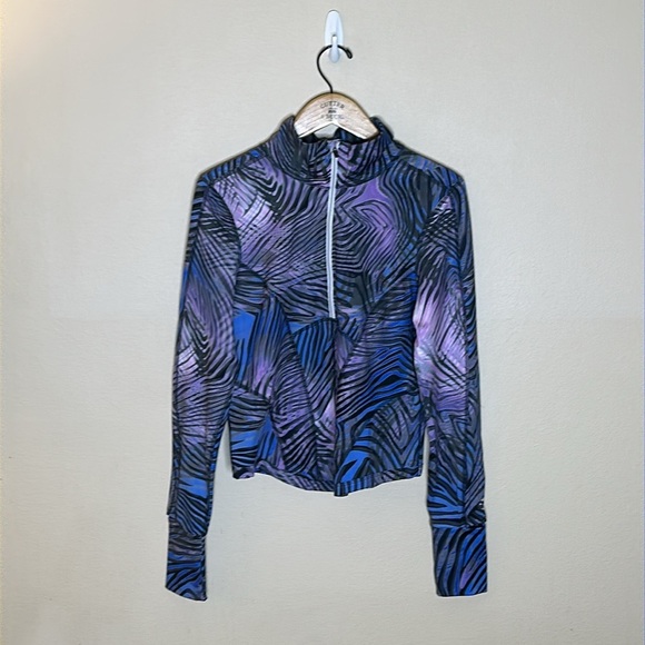 Free People Blue and Purple Long Sleeve Top - Picture 3 of 16